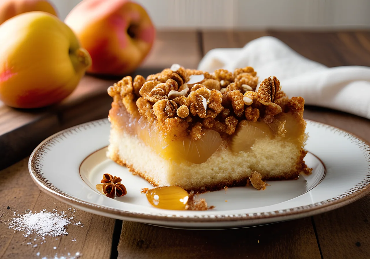 Quince Cake with Streusel