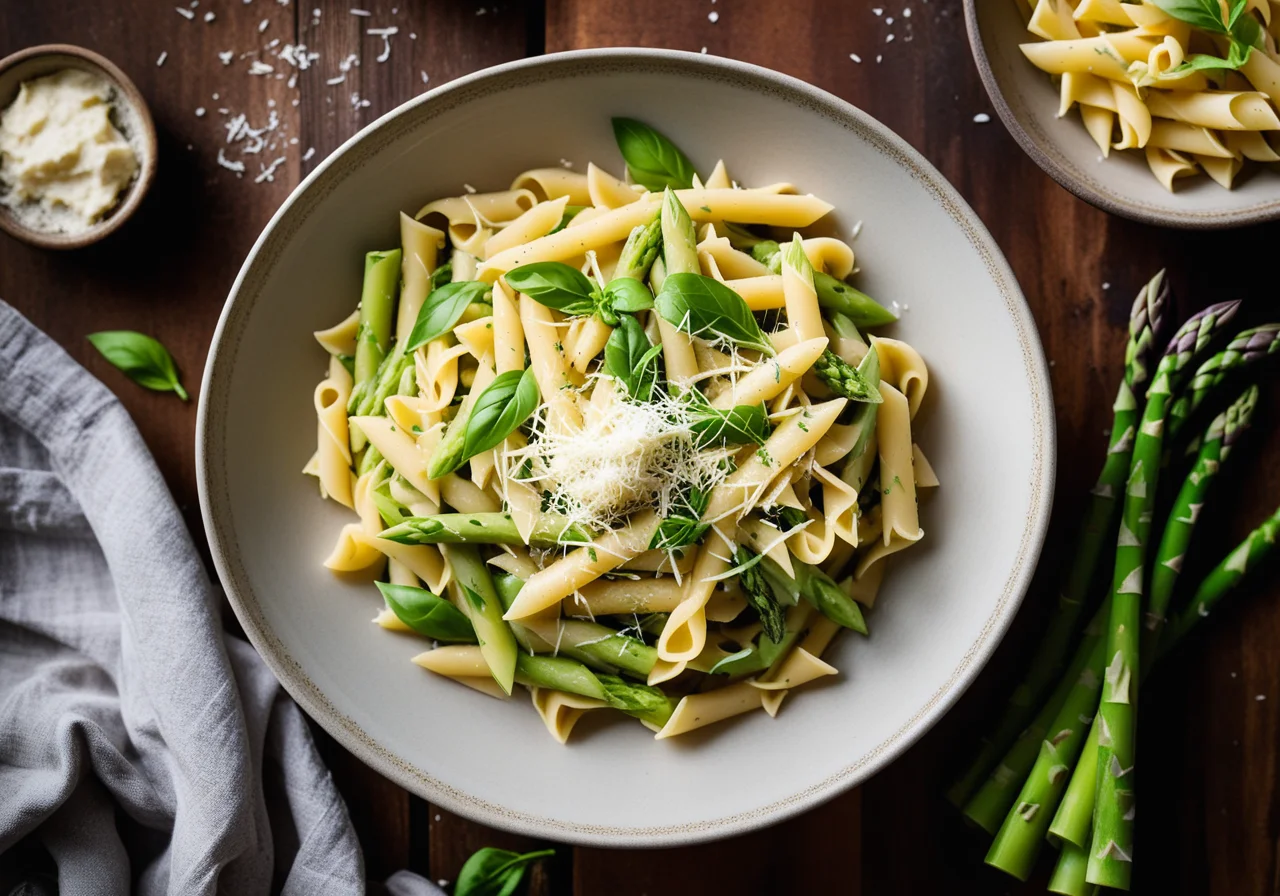 Colorful Pasta with Asparagus