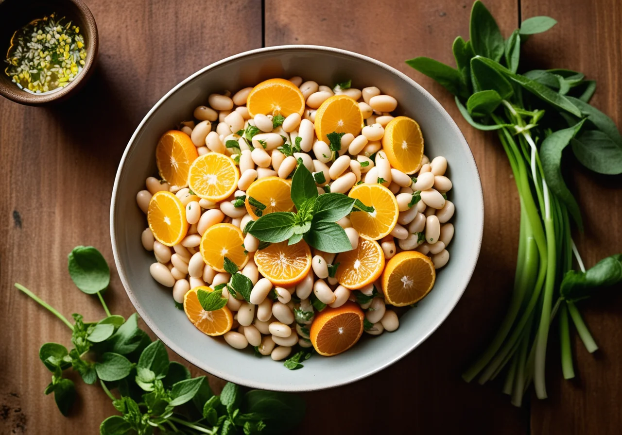 Oriental Bean Salad with Mint