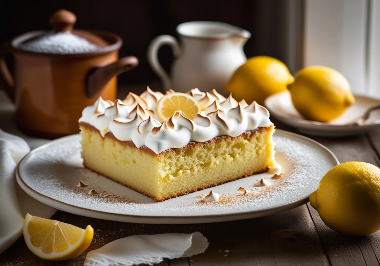Lemon-Baiser Cake