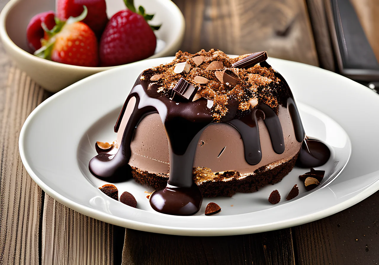 Chocolate Ice Cream Cake with Baileys