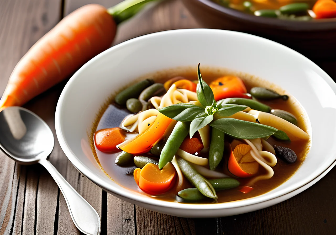 Italian Vegetable Soup with Pasta