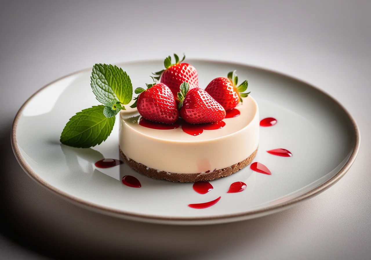 Mousse with Egg Liqueur and Strawberries