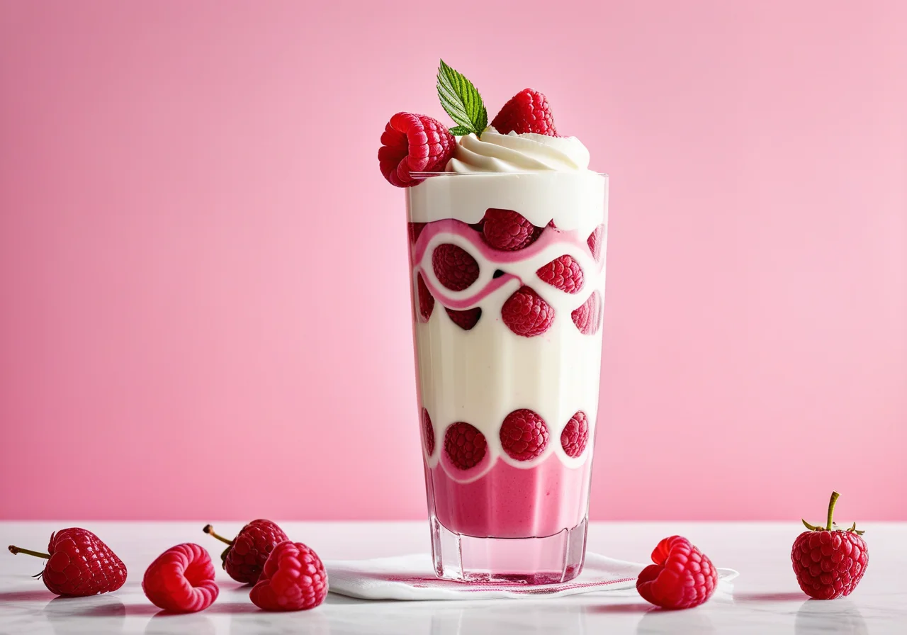 Joghurt-Himbeershakes