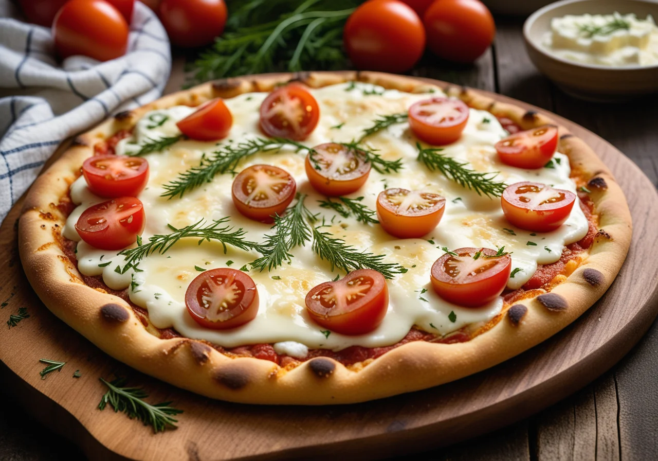 Potato Pizza with Halibut