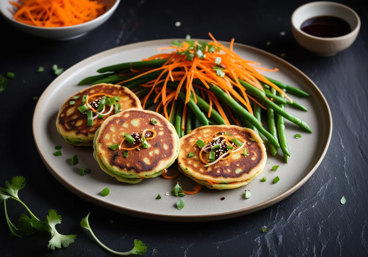 Asian Veggie Pancakes