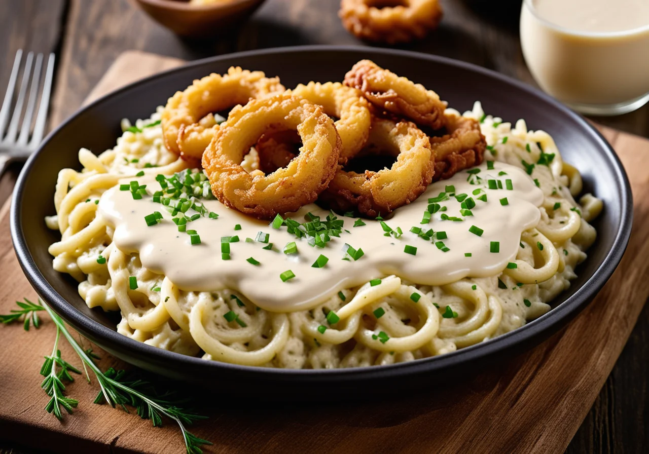 Cheese Spätzle with Sauerkraut and Onions
