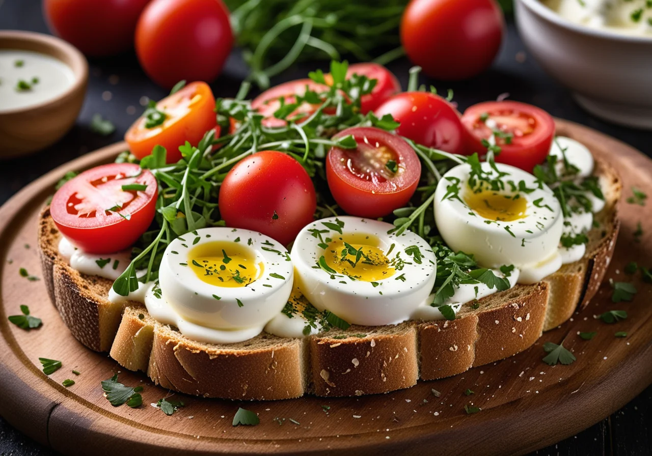 Tomato and Mozzarella on Toast