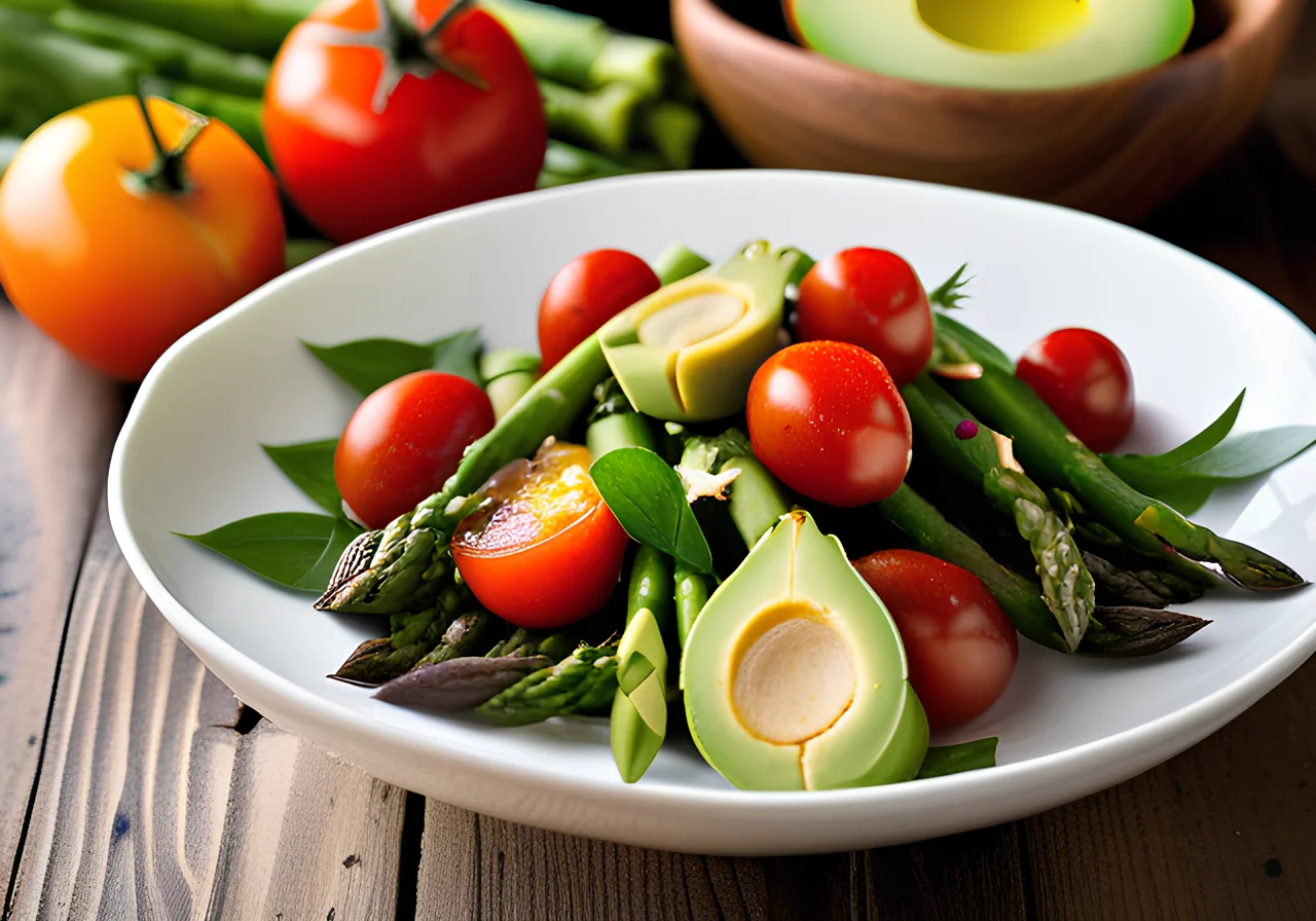 Sparrow Avocado Asparagus Salad