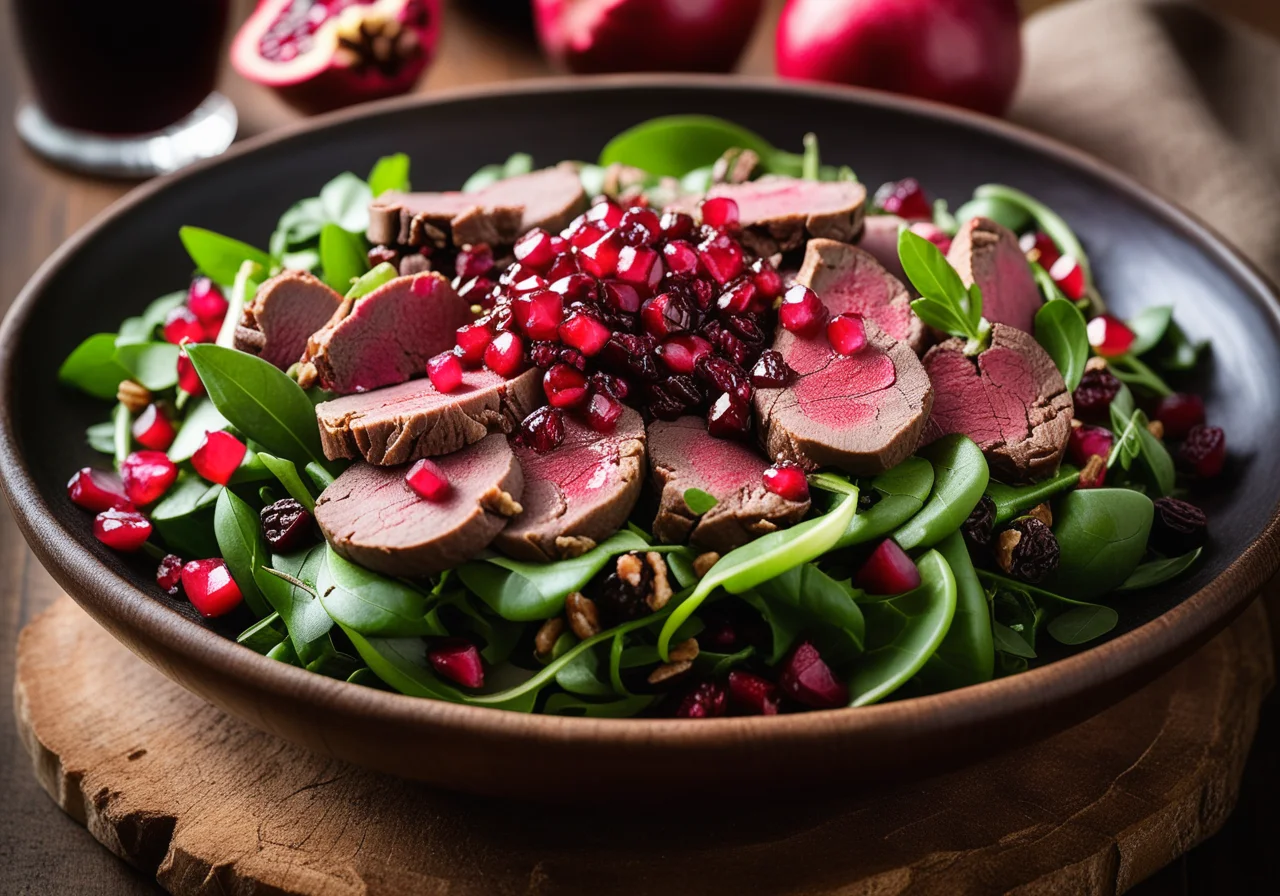 Granatapfel-Entenleber-Salat