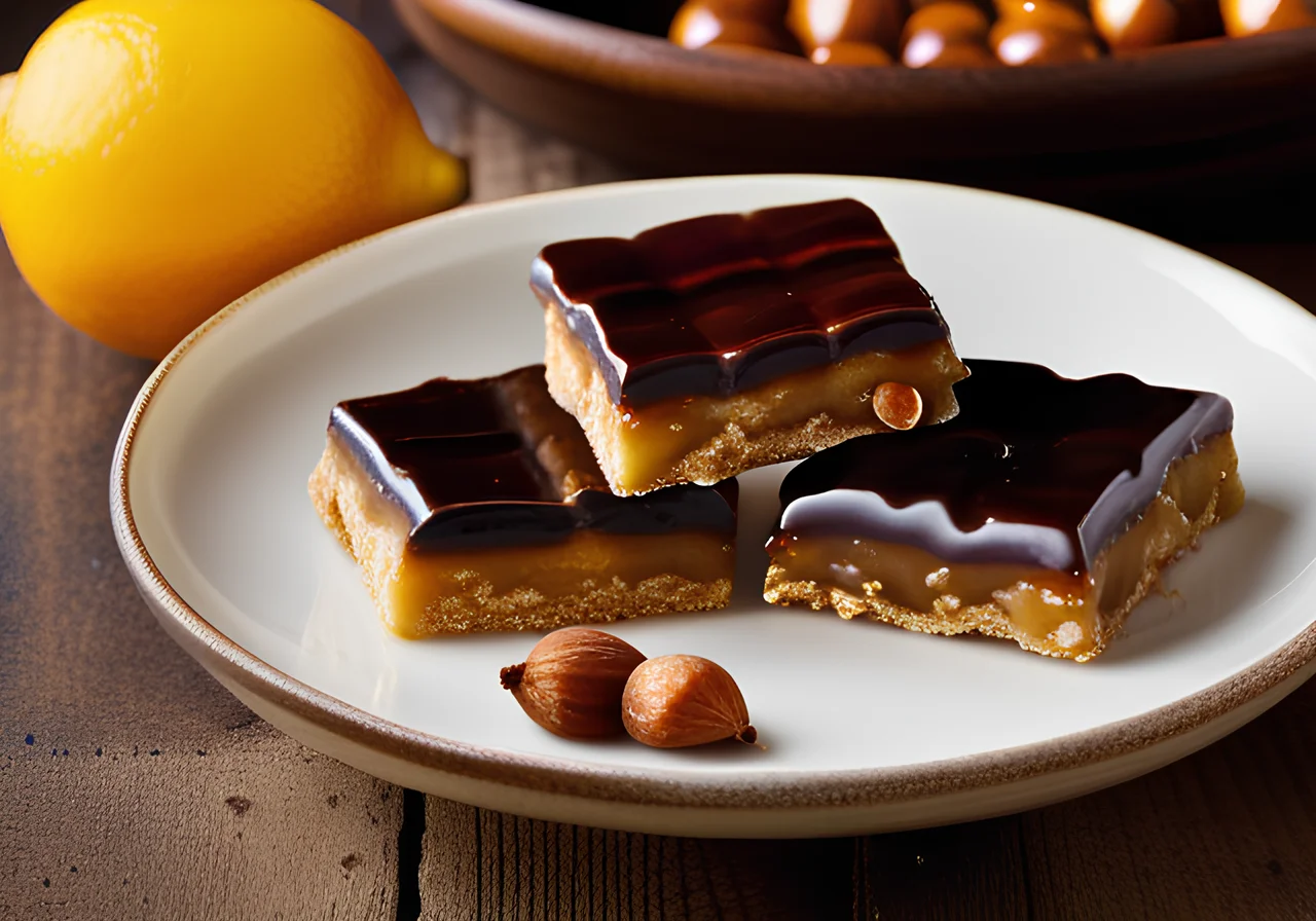 Glazed Lebkuchen with Chocolate