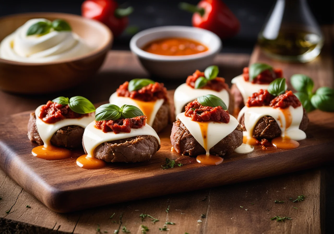 Tomato and Mozzarella Roll-Ups