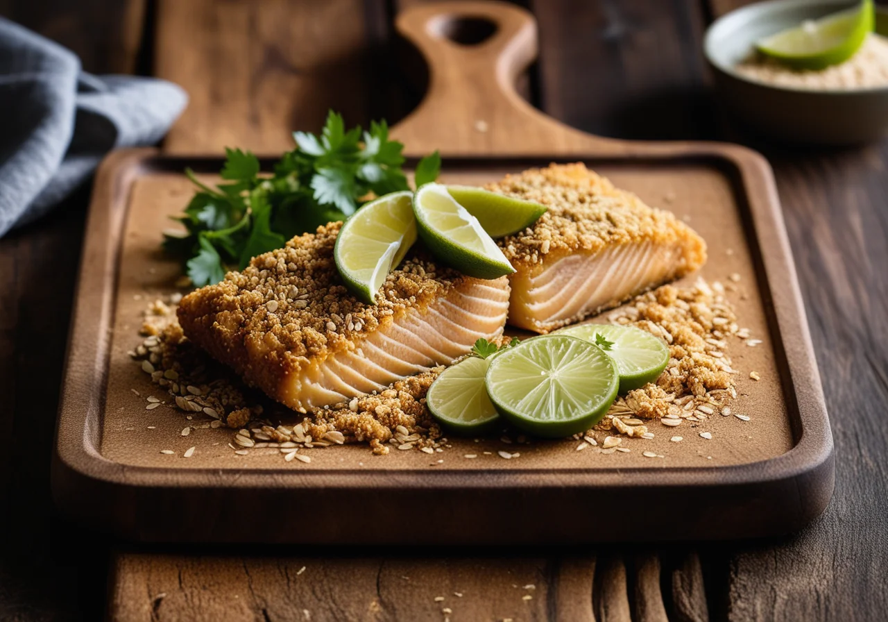 Panierte Müsli-Forellen