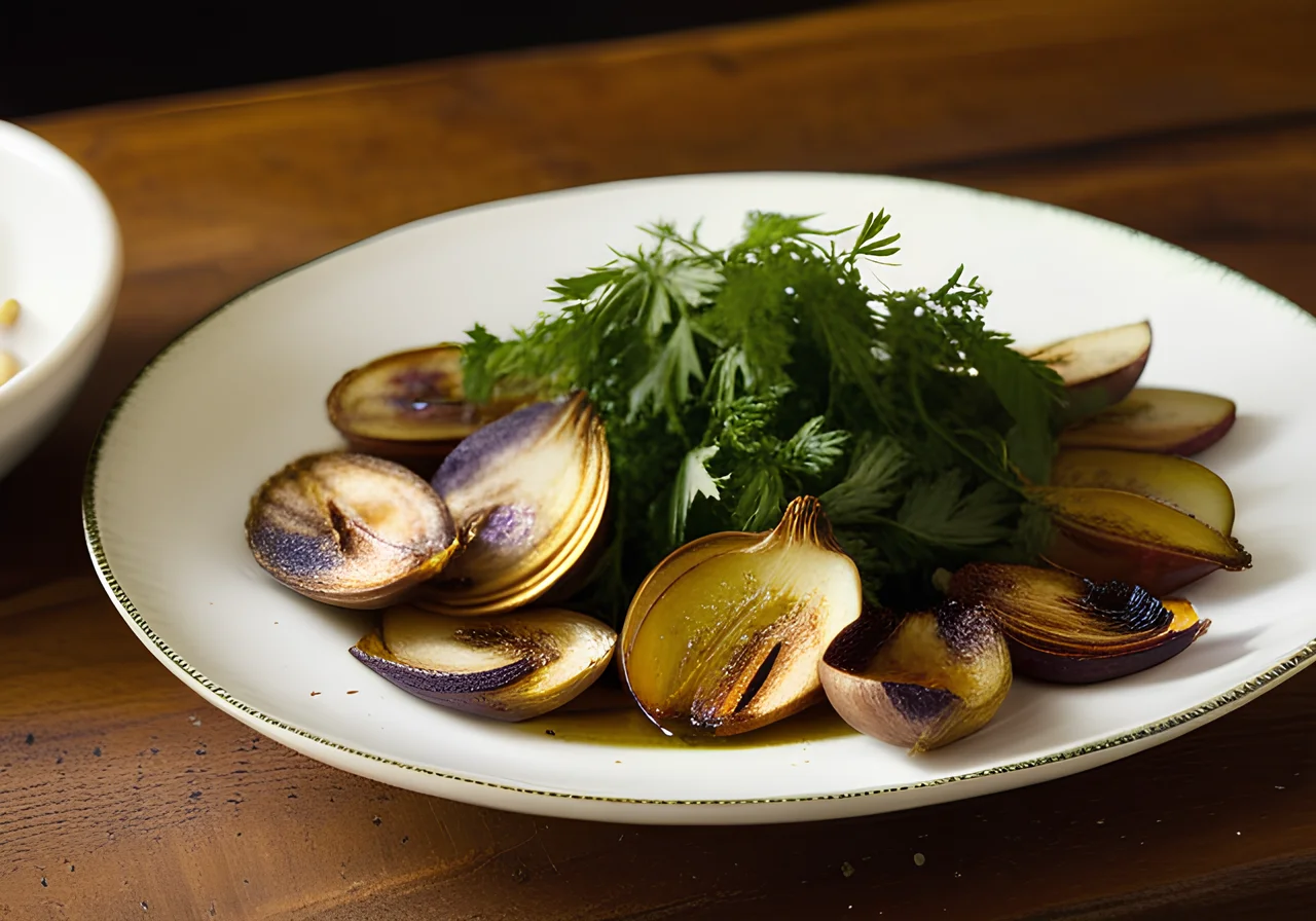 Roasted Jerusalem Artichokes with Garlic and Parsley
