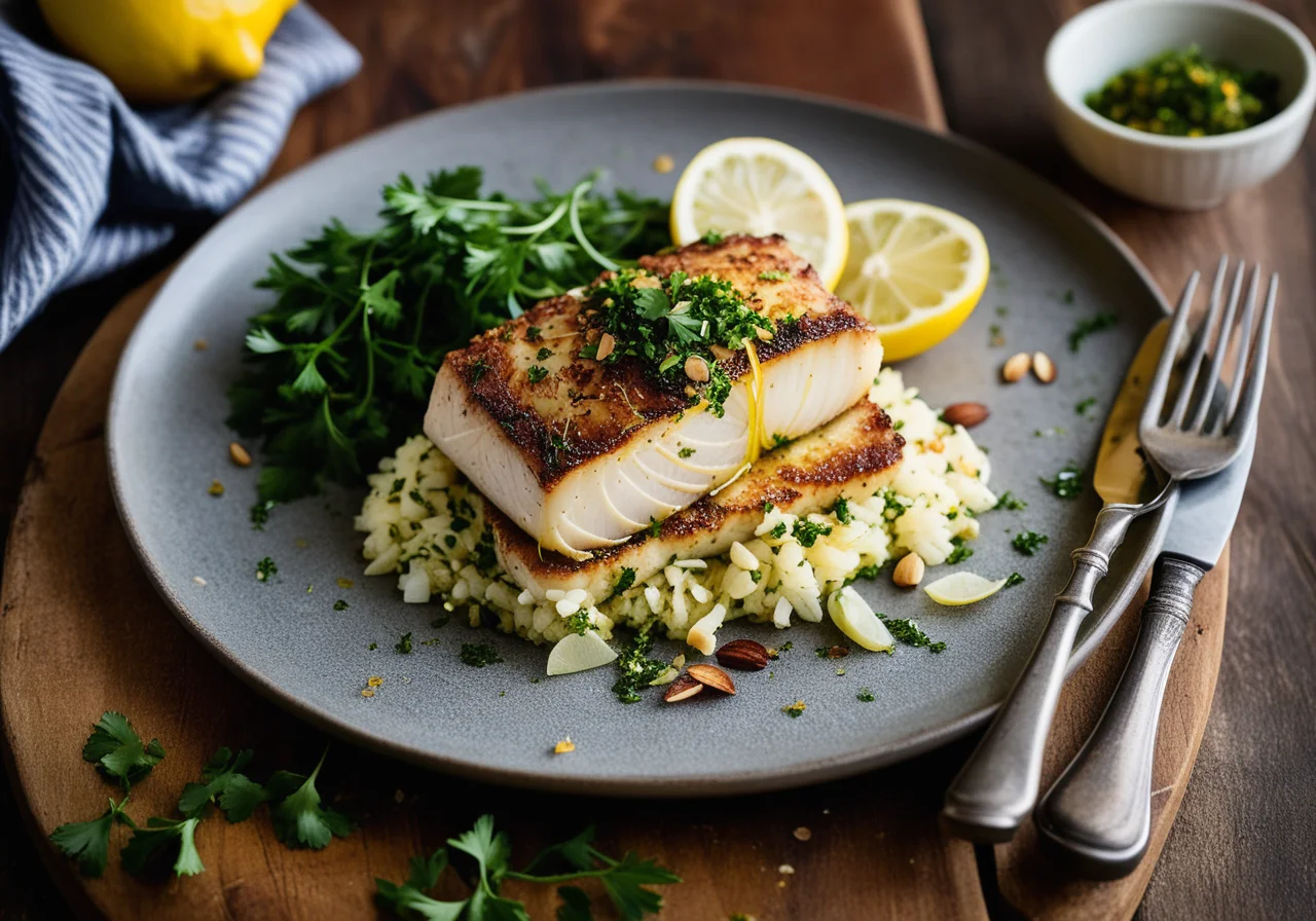 Baked Atlantic Hake with Gremolata