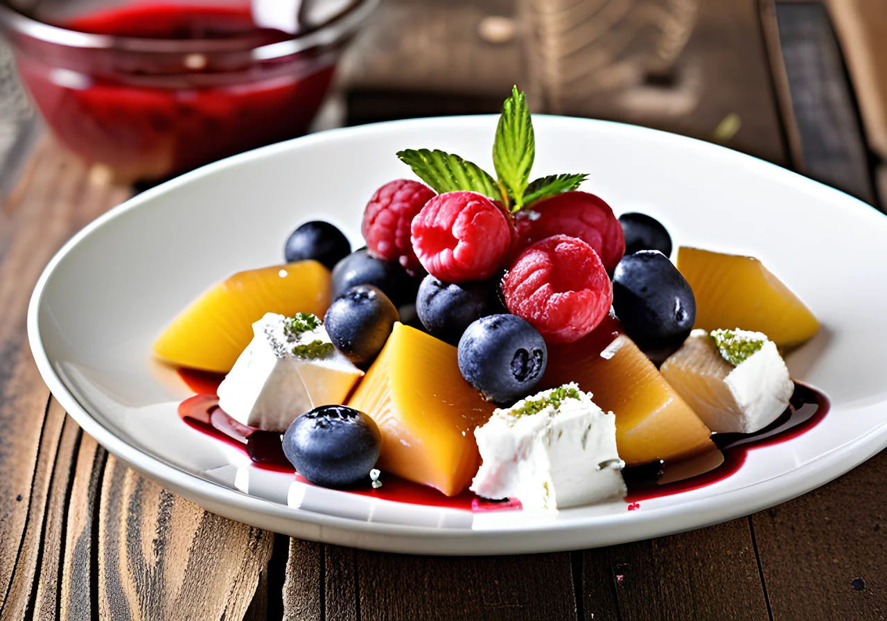 Fruit Salad with Goat Cheese