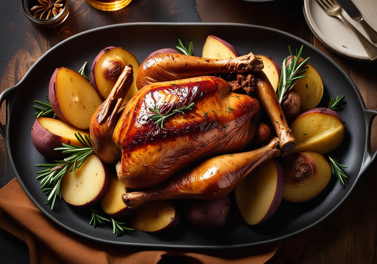 Braised Turkey Leg with Potatoes