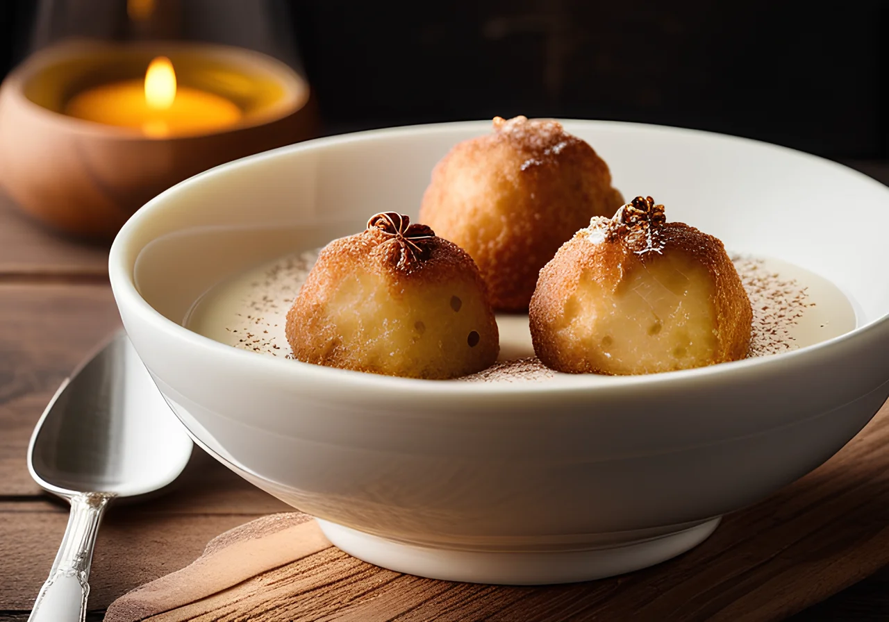 Kartäuser Knödel with Wine Foam