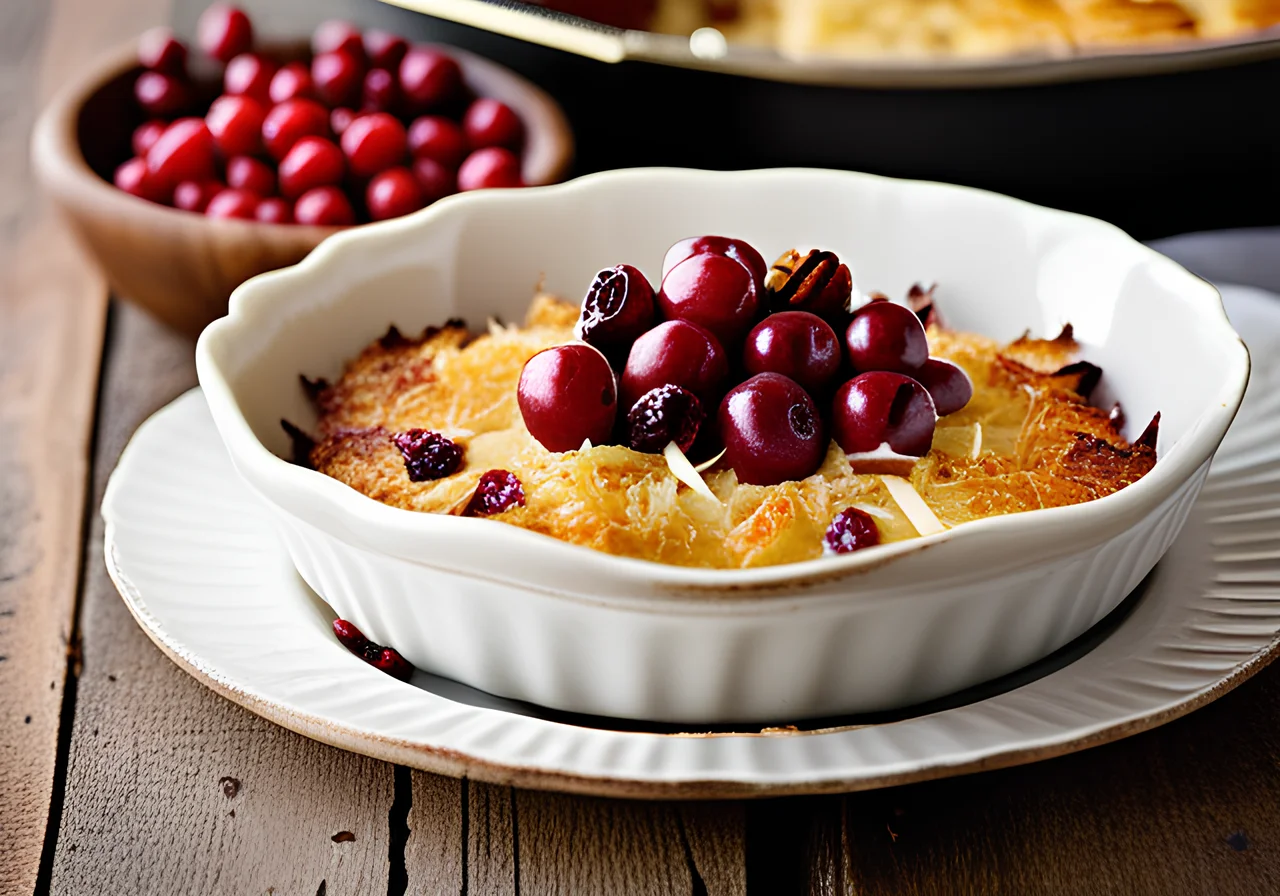 Sauerkraut Apple Gratin