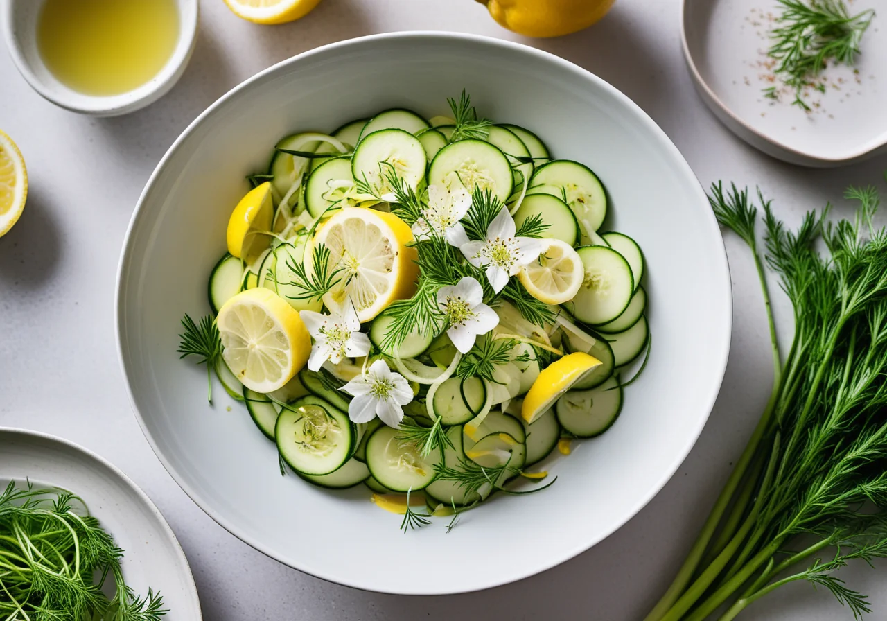 Zucchini Salad with Fish