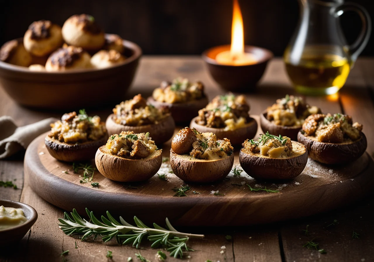 Baked Stuffed Mushrooms