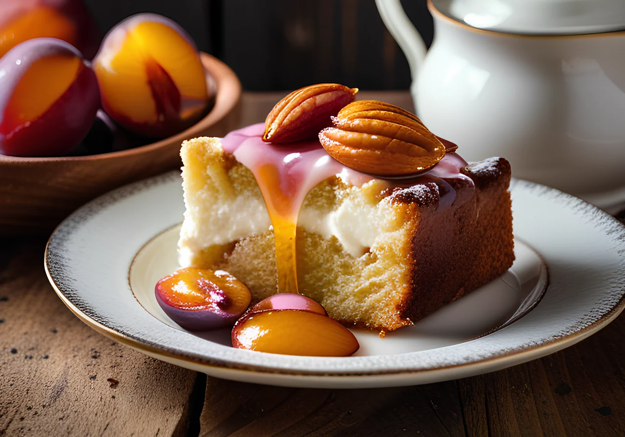Plum Almond Cake