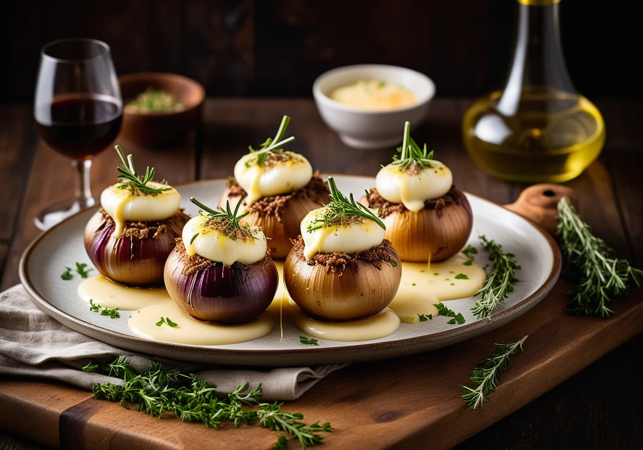 Onion with Minced Filling