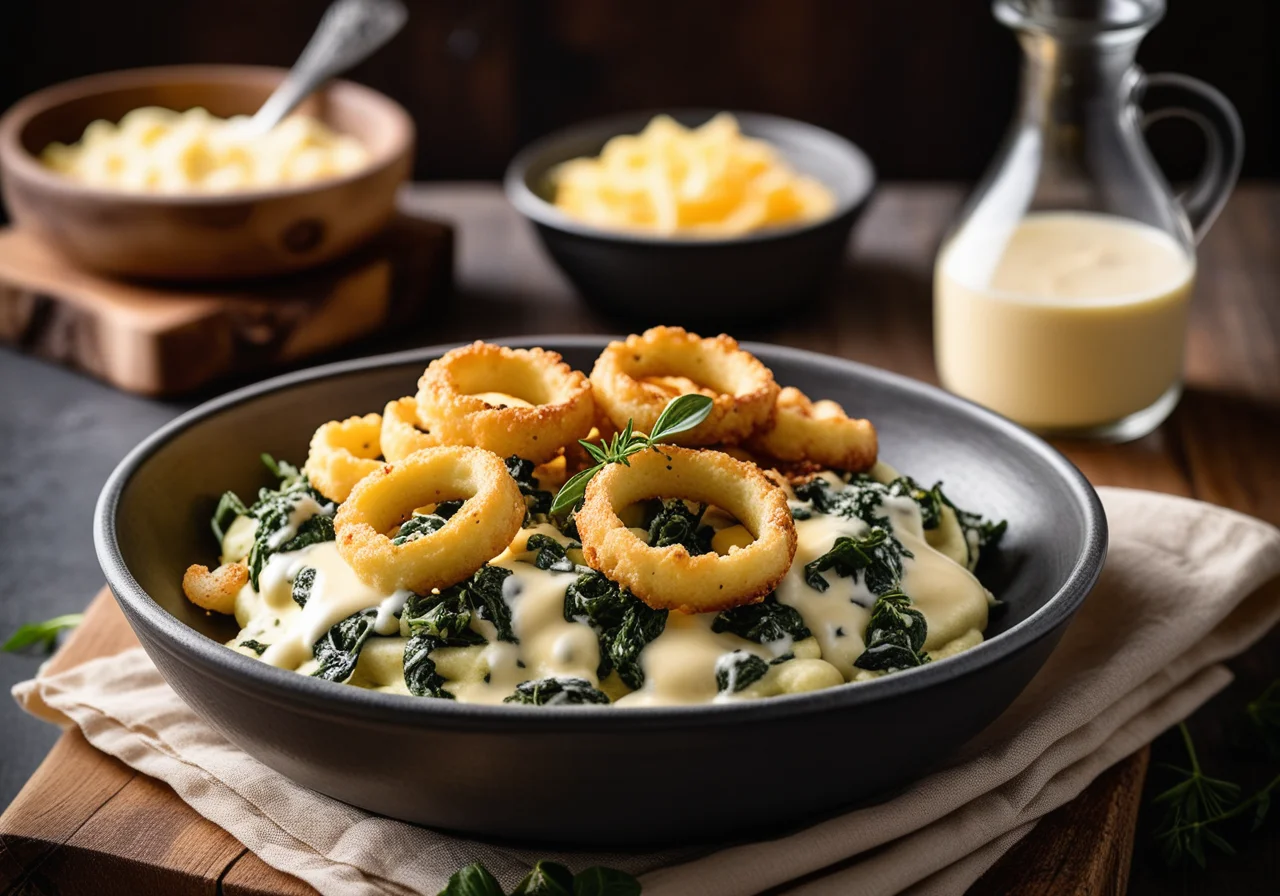 Spinach Spaetzle with Cheese