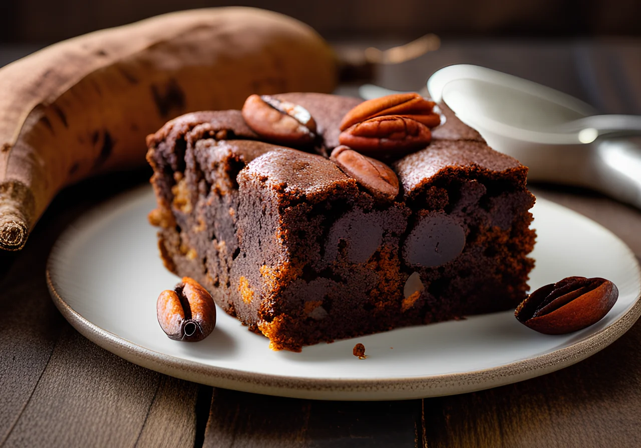 Sweet Potato Brownies with Dates