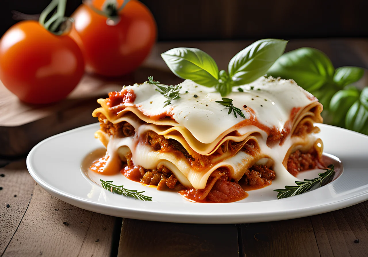 Lasagna with Fresh Tomatoes