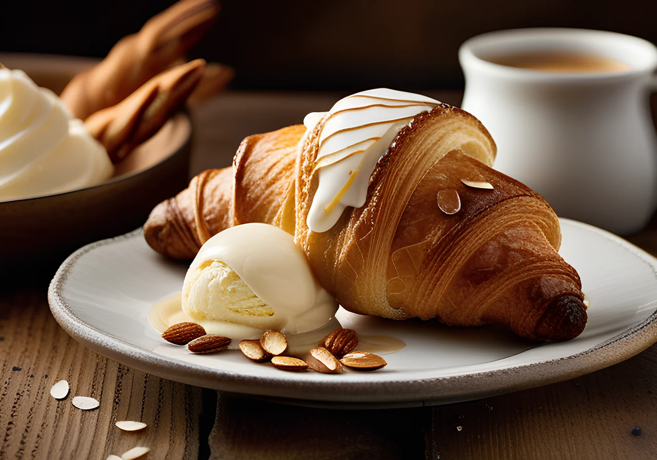 Ice Cream Filled Croissants