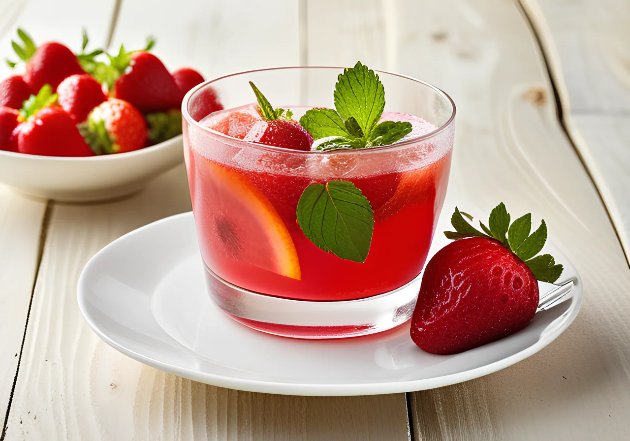 Non-Alcoholic Strawberry Punch