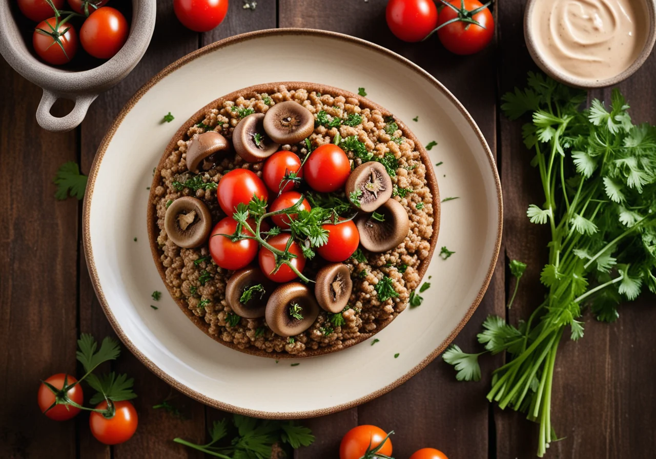 Buckwheat with Herb Mushrooms