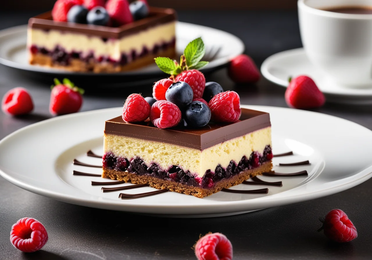 Chocolate Berry Layered Dessert