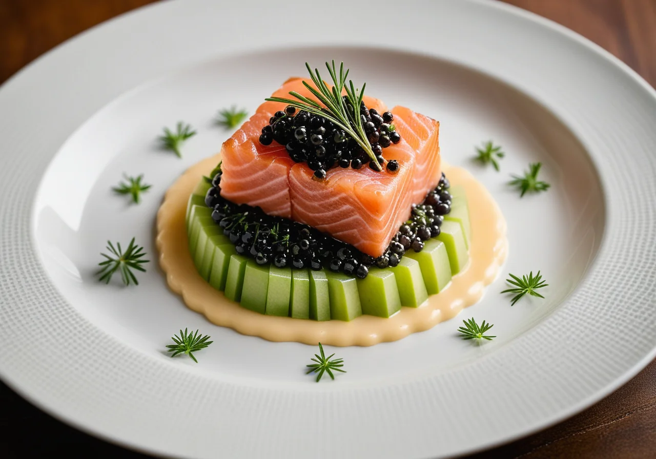 Salmon Apple Tartare