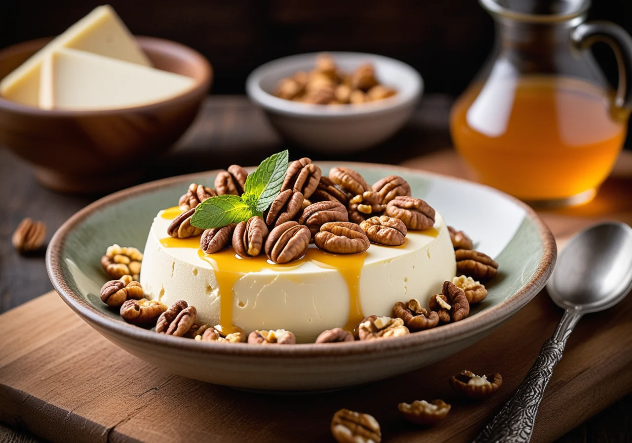 Ricotta with Walnut Honey