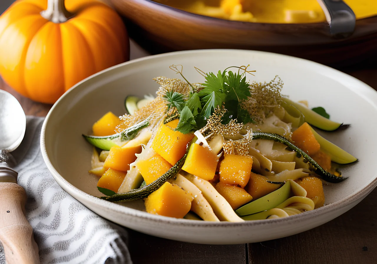 Butternut Squash Noodle Gratin