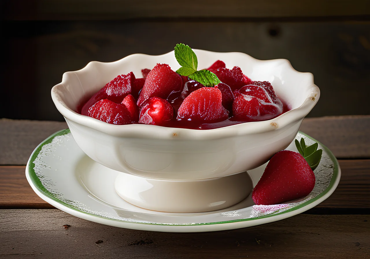 Grandma's Strawberry- Rhubarb Compote