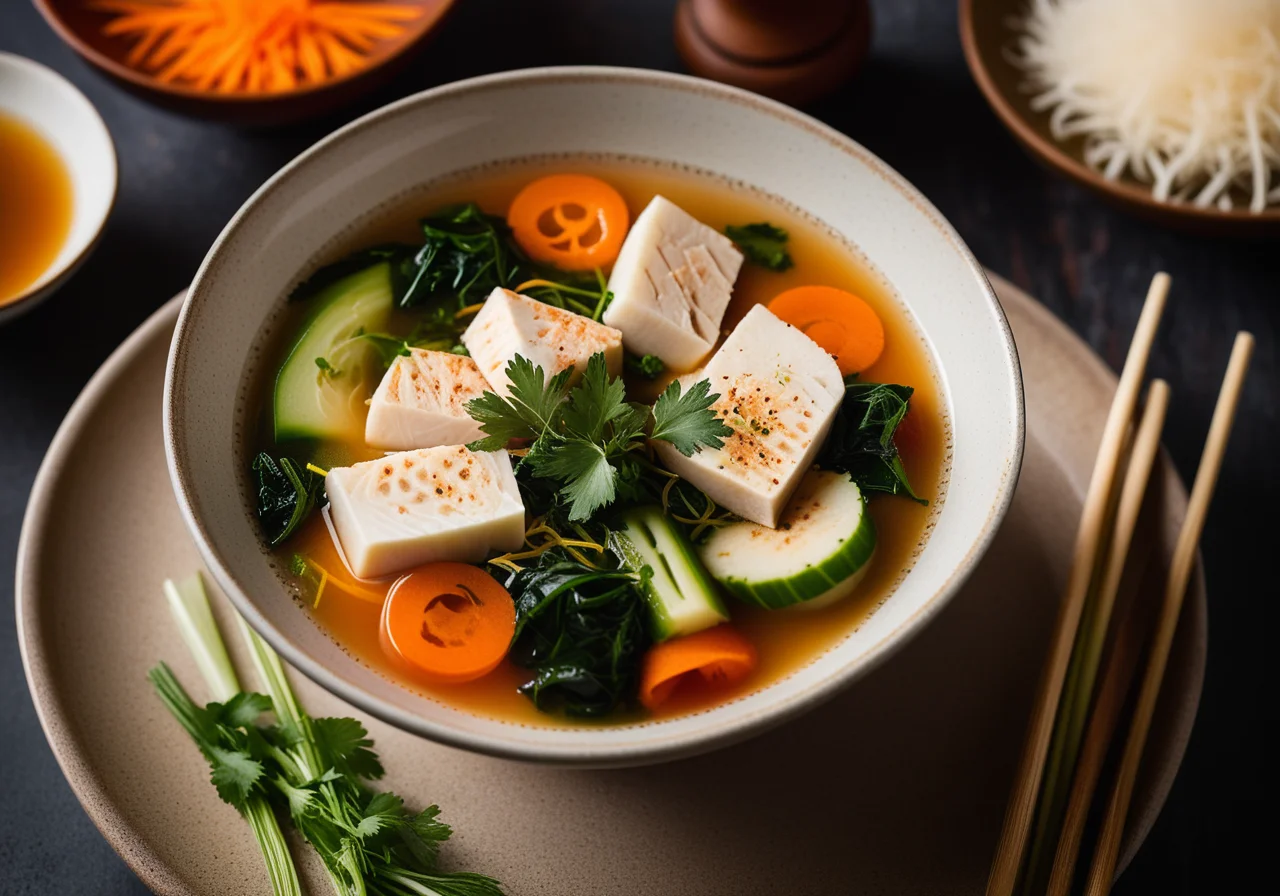 Asian Fish Vegetable Soup