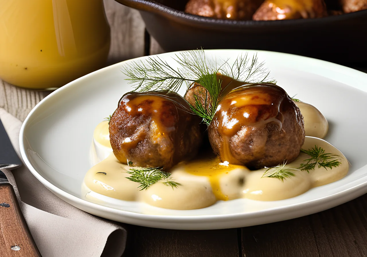 Swedish Meatballs with Gratin