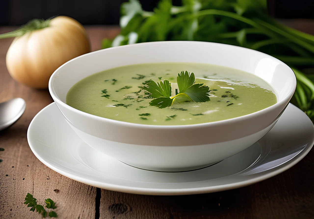 Vegan Kohlrabi Cream Soup