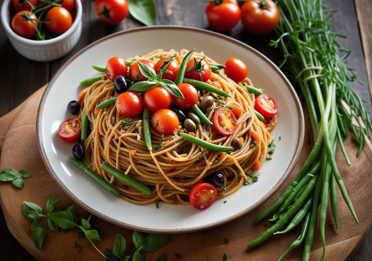 Spaghetti in Baking Paper