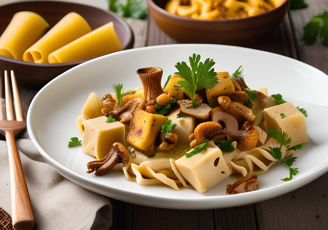 Band Pasta with Chanterelles