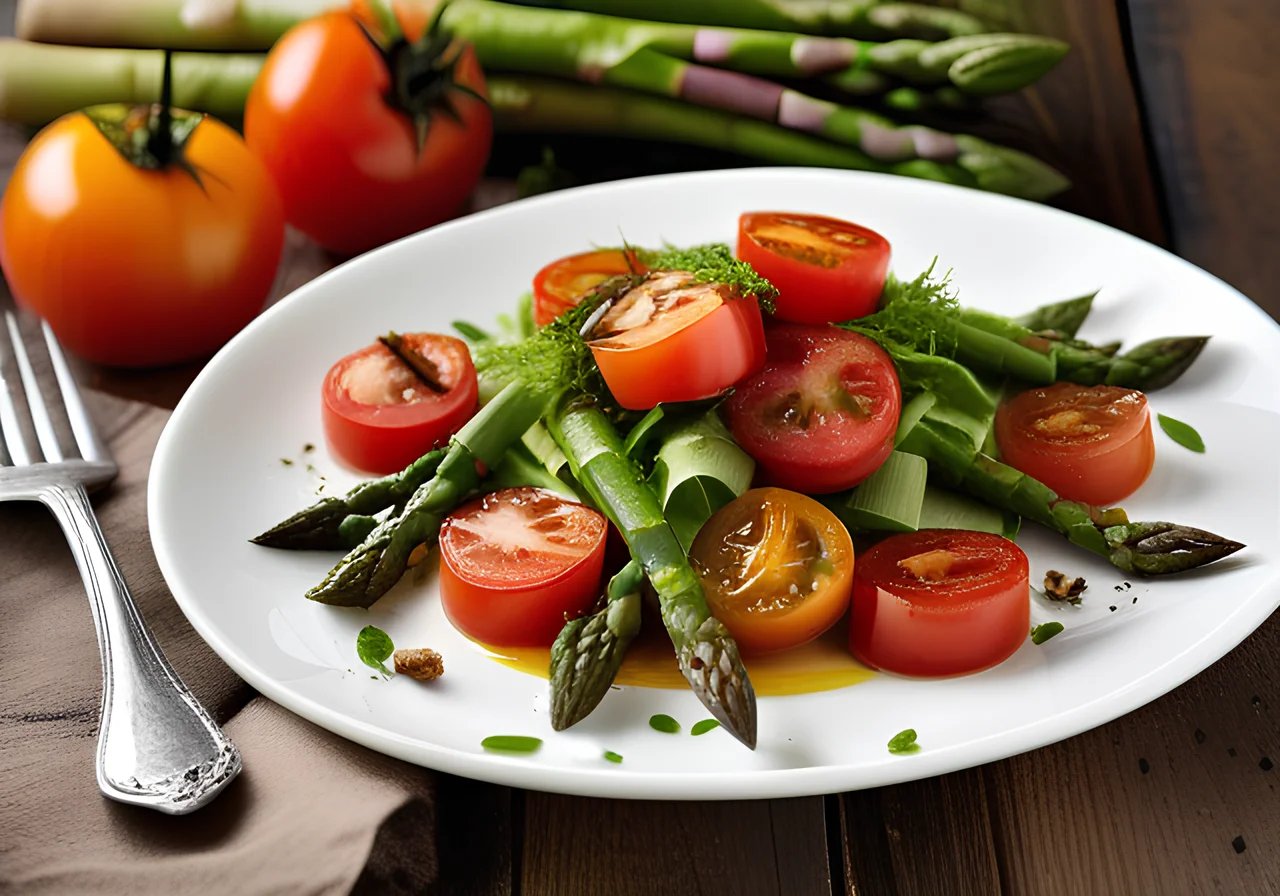 Tomato-Asparagus Layered Salad