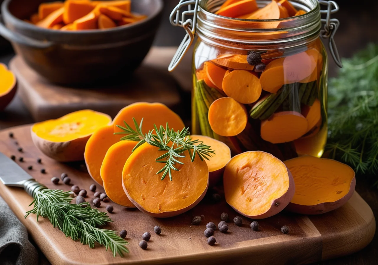 Sweet Potatoes in Vinegar