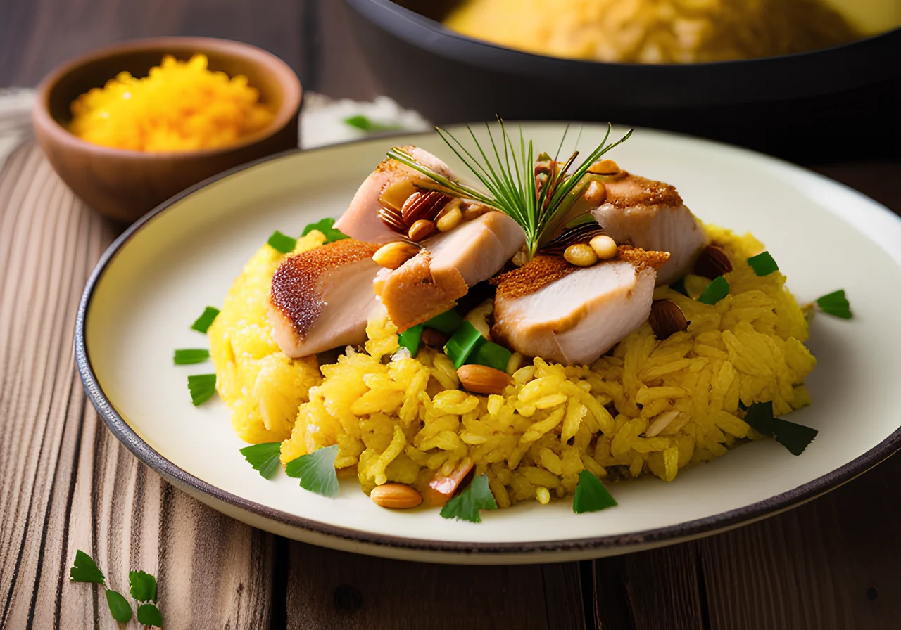 Pilaf Rice with Chicken Breast
