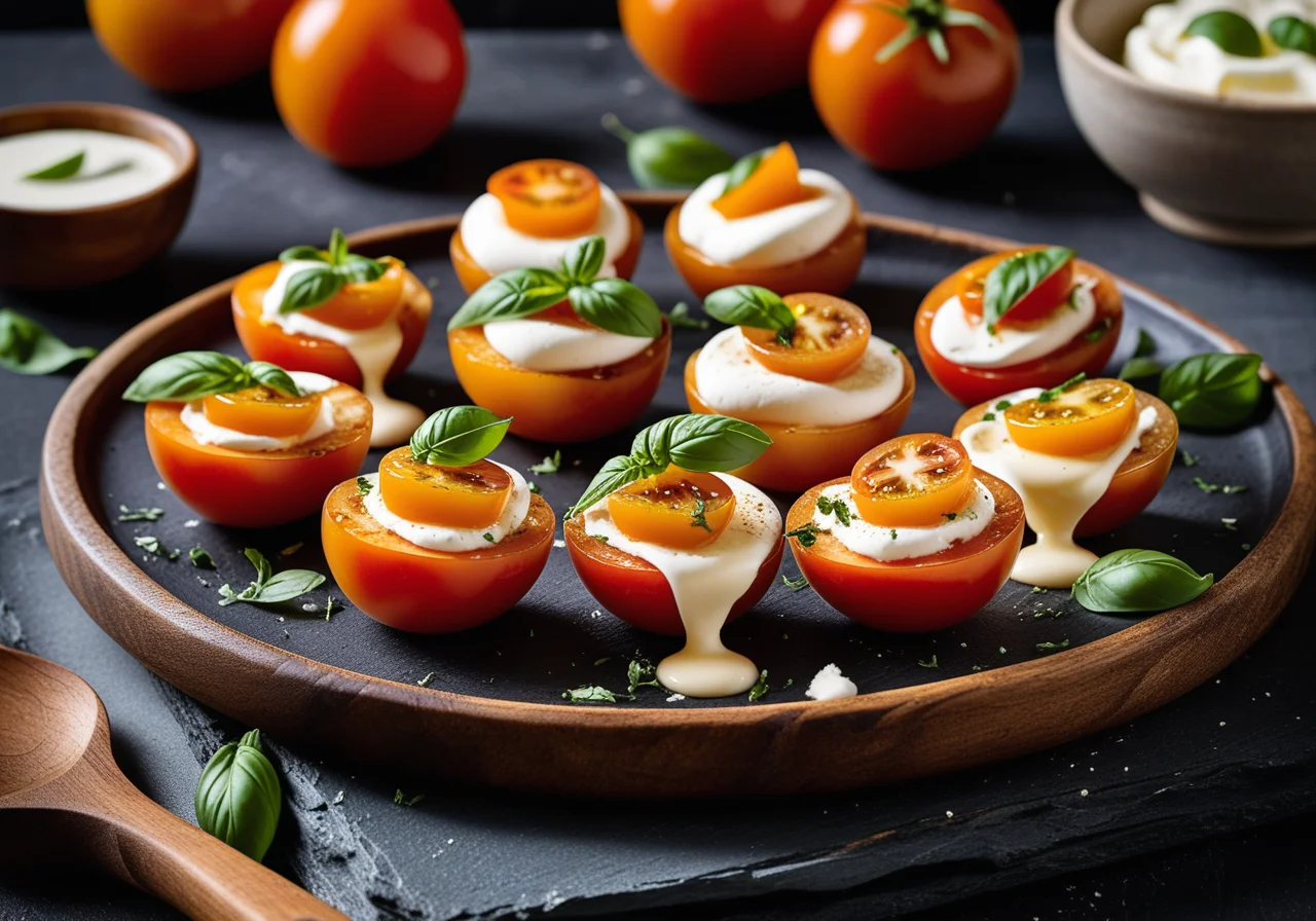 Grilled Tomato-Mozzarella Bites
