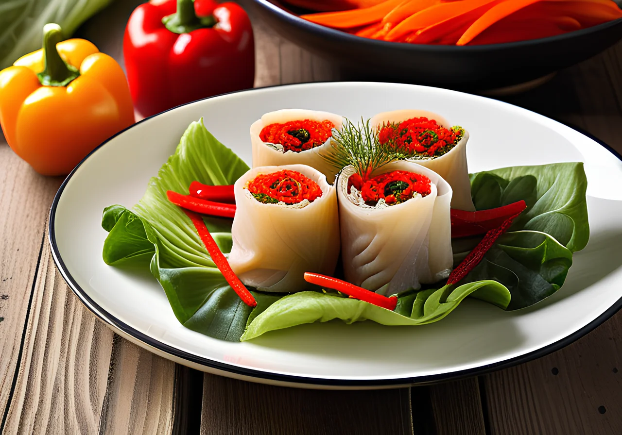 Steamed Plaice Rolls