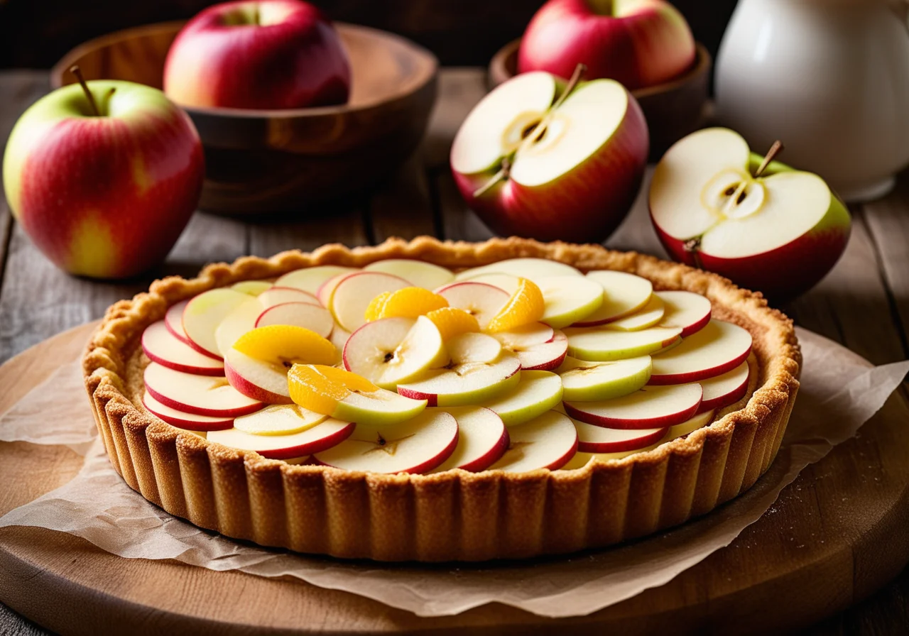 Apple Sour Cream Tart