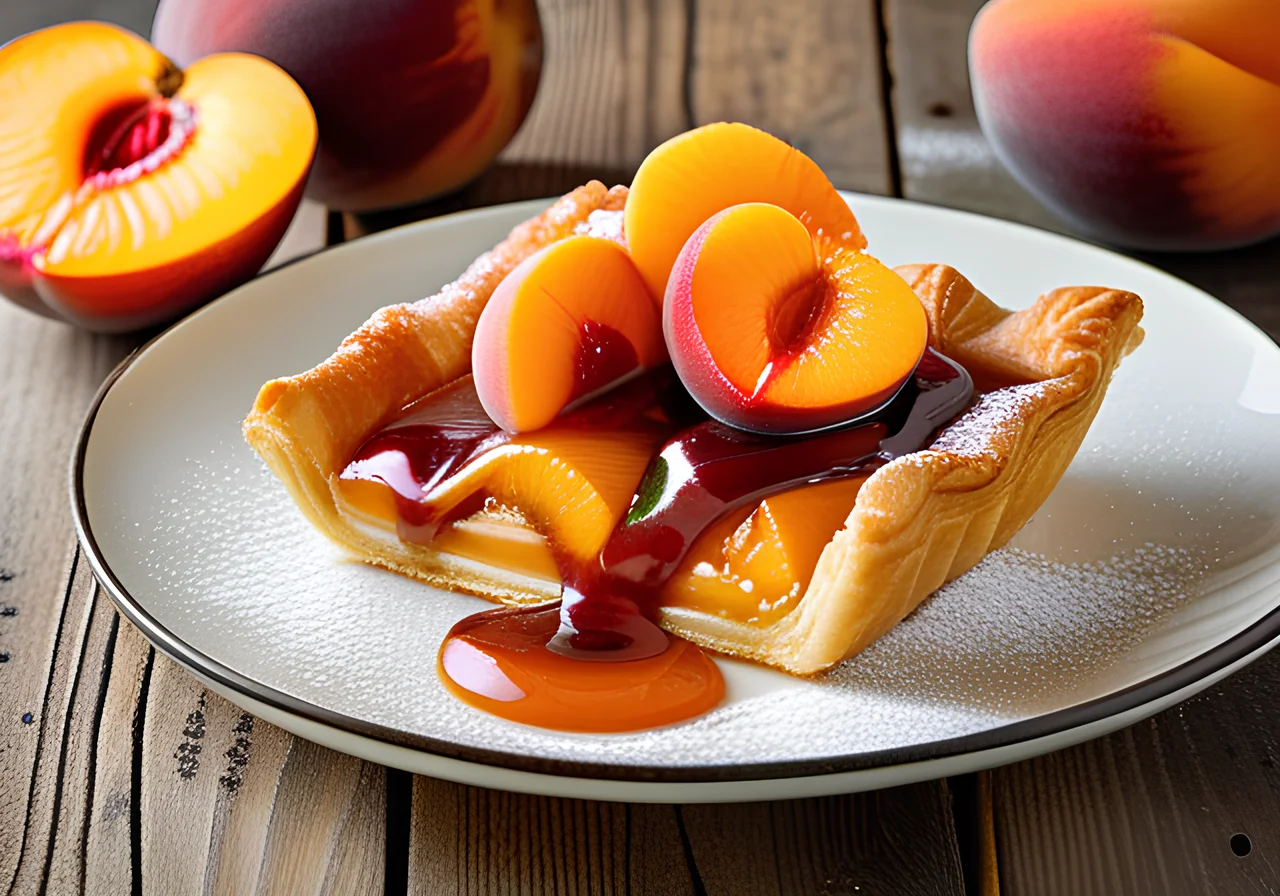 Peach Puff Pastry